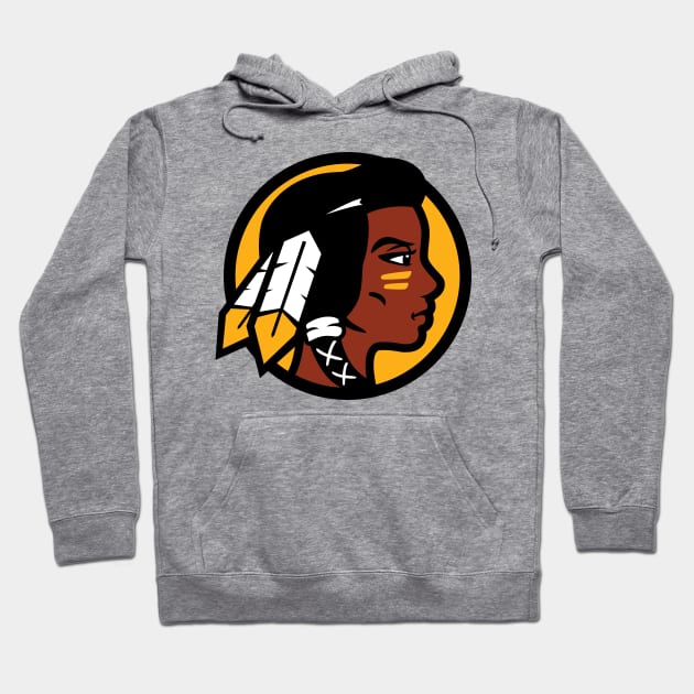 Washington Lady Skins Hoodie by Carl Cordes